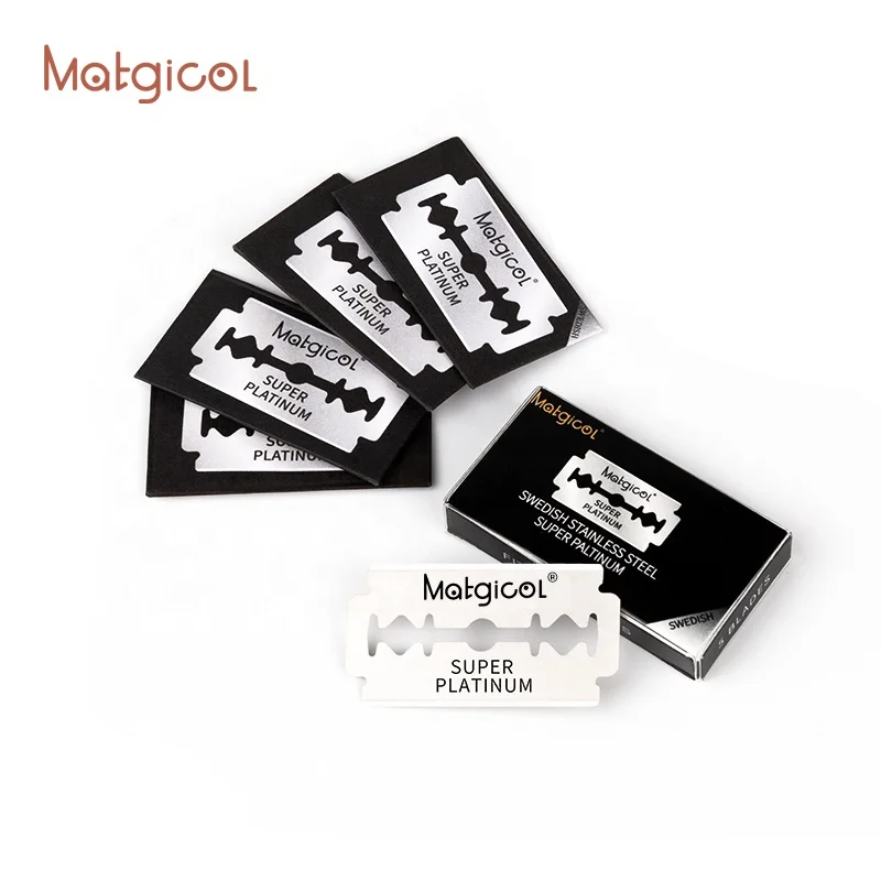 Sweden Stainless Steel Disposable Safety Hair Barber Shaving Double Edge Razor Blades