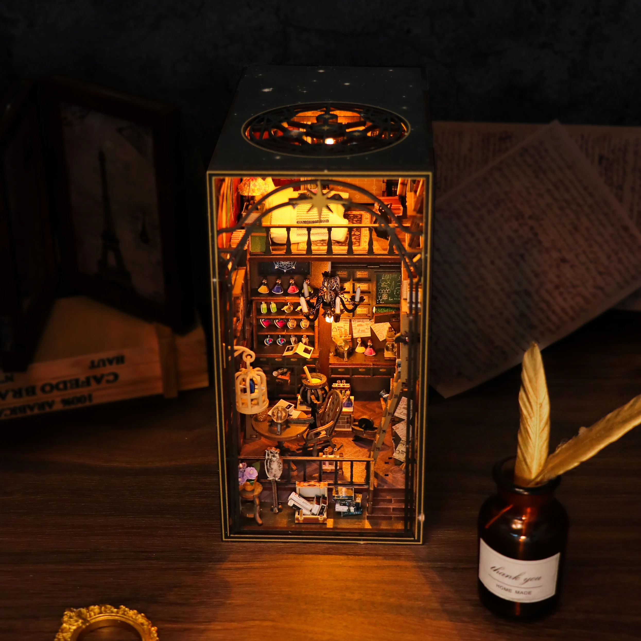 Hongda M2311 Mira Magic House Miniature Book Nook diy book nook kit