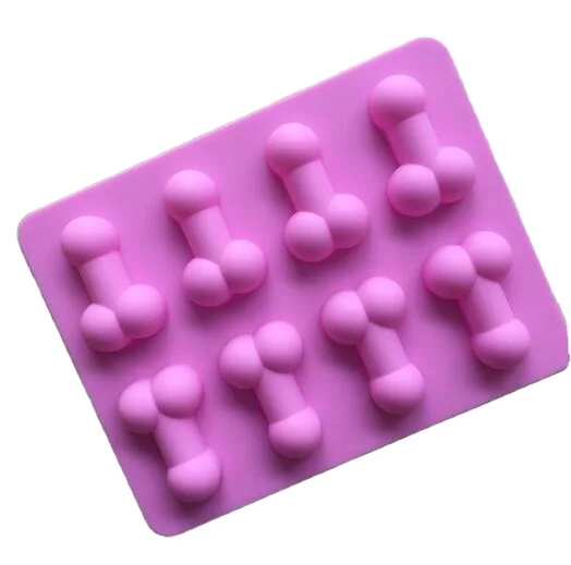Sexy Penis Cake Mold For Soap Ice and Soap 8 Penis Shape Cake Mold