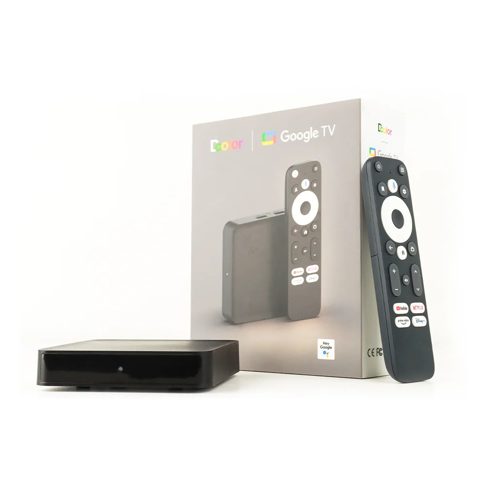 Лучшее качество Google TV Box Android 12 версия RAM 2 Гб 32 ROM Assistant голосовой пульт дистанционного управления Сертифицированный ТВ бокс