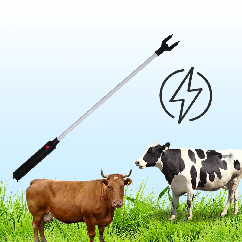 Popular Hot Sale 78cm Aluminium Alloy Animal Husbandry Sheep cow Pig Farming Abattoir Breeding Equipment Pig Driver Handle