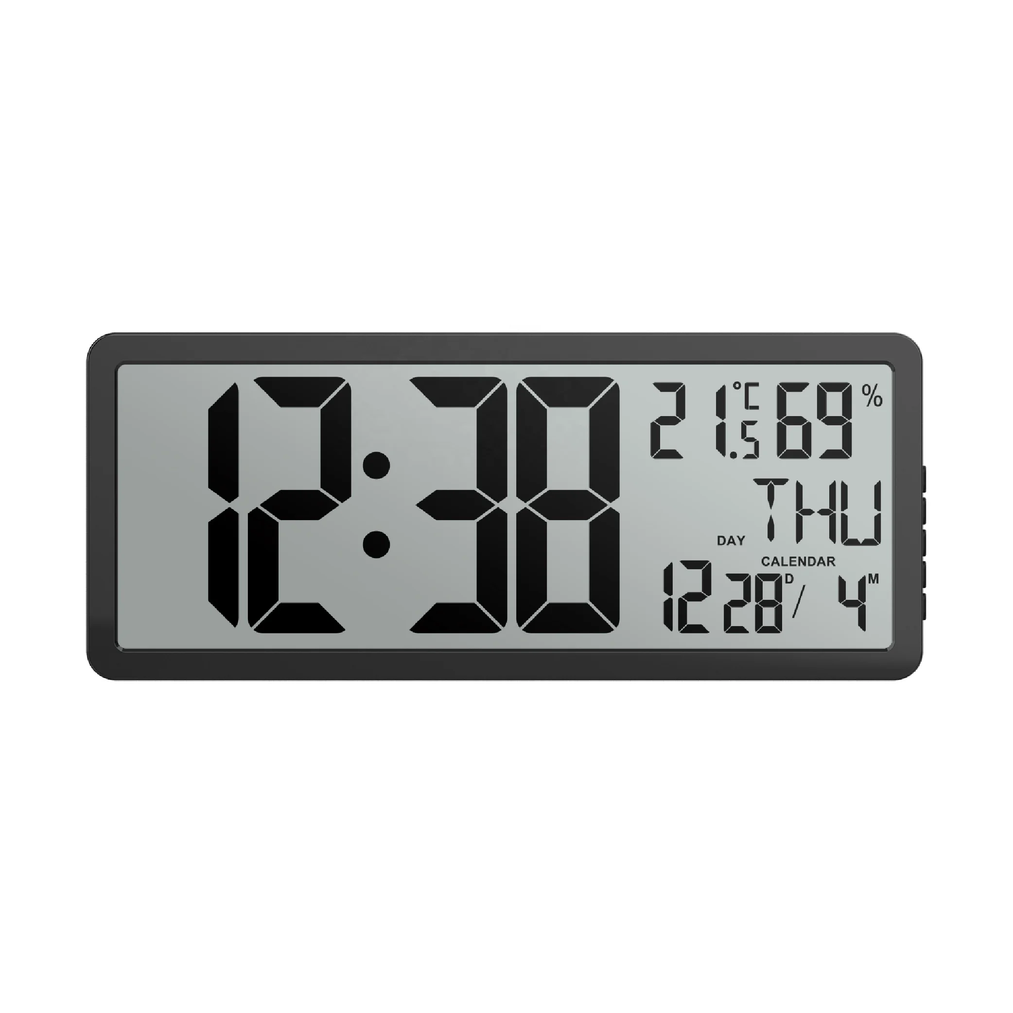 EWETIME Big Digital Wall Clock with Large Display with Auto-Dimming ALARM clock