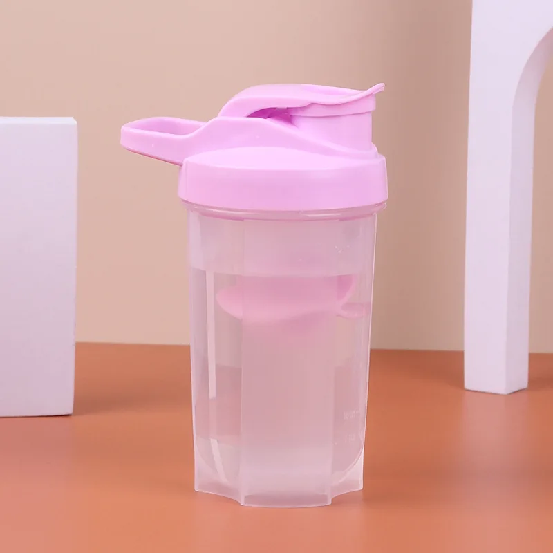 500ML Shaker Cup Protein Powder Shaker Fitness Portable Shaker Bottle with Handle