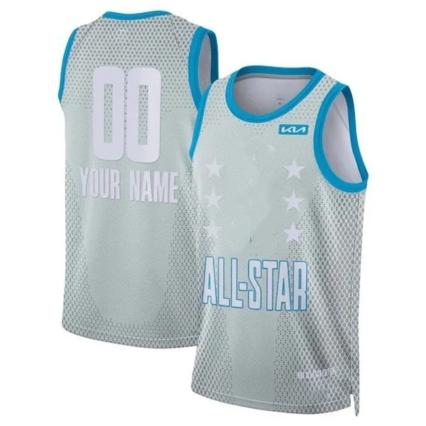 Wholesale New 2022 Hot Pressed #21joel Embiid #30 Stephen Curry #6 James All_star Jersey