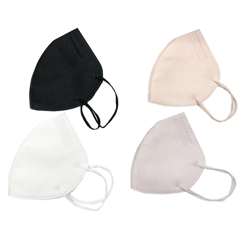 
White Black Pink Customized Breathable Ventilation Summer Mask 3ply Kn95 Face Mask 