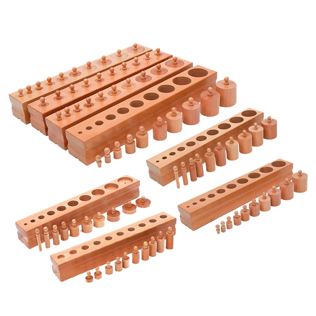 Wooden juguetes Montessori productos educational material learning sensorial item set