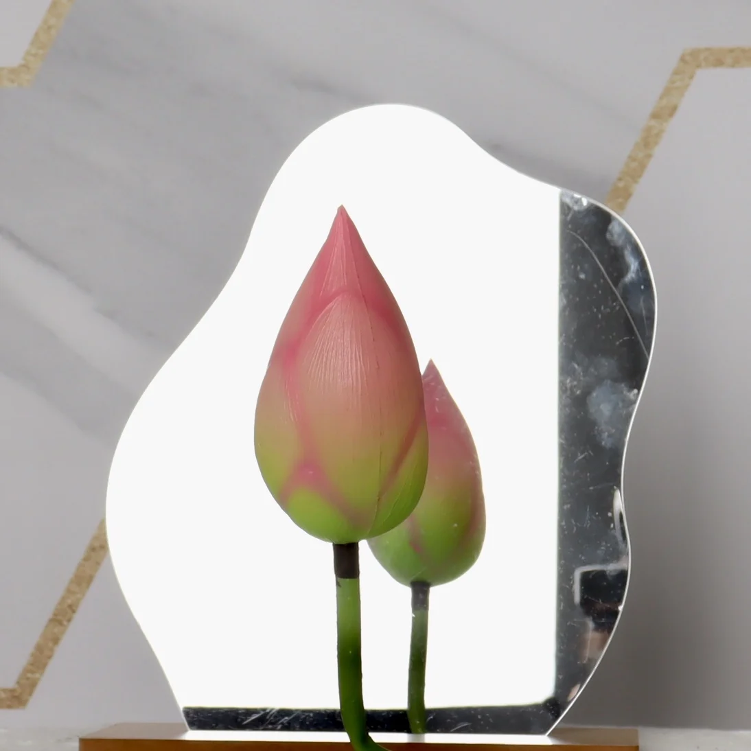 Lotus And Lotus Leaf Series Artificial China Flowers Artificial Combo Mini