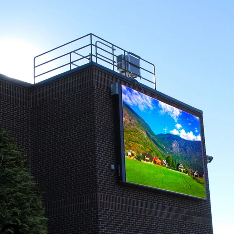 Front Back Mainteniance Wall Mounted Fixed Led Screen Panel P10 Advertising Pantalla Led Exterior
