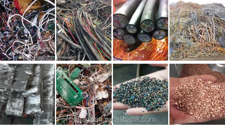 
copper, iron, aluminum and plastic recycling Copper wire granulator sell 