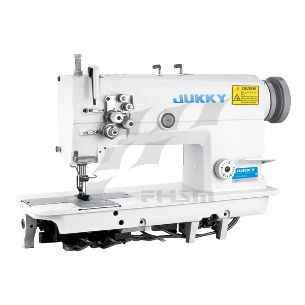 Jukky JK842D/845D Two Direct-drive Computerized Double Needle Lockstitch Sewing Machine Electronic 50 1 Set Apparel Machinery
