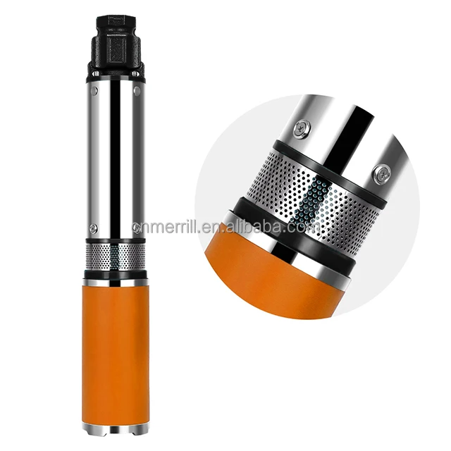 In-built Dc 12V 24 V 60V Deep well water pump screw pump