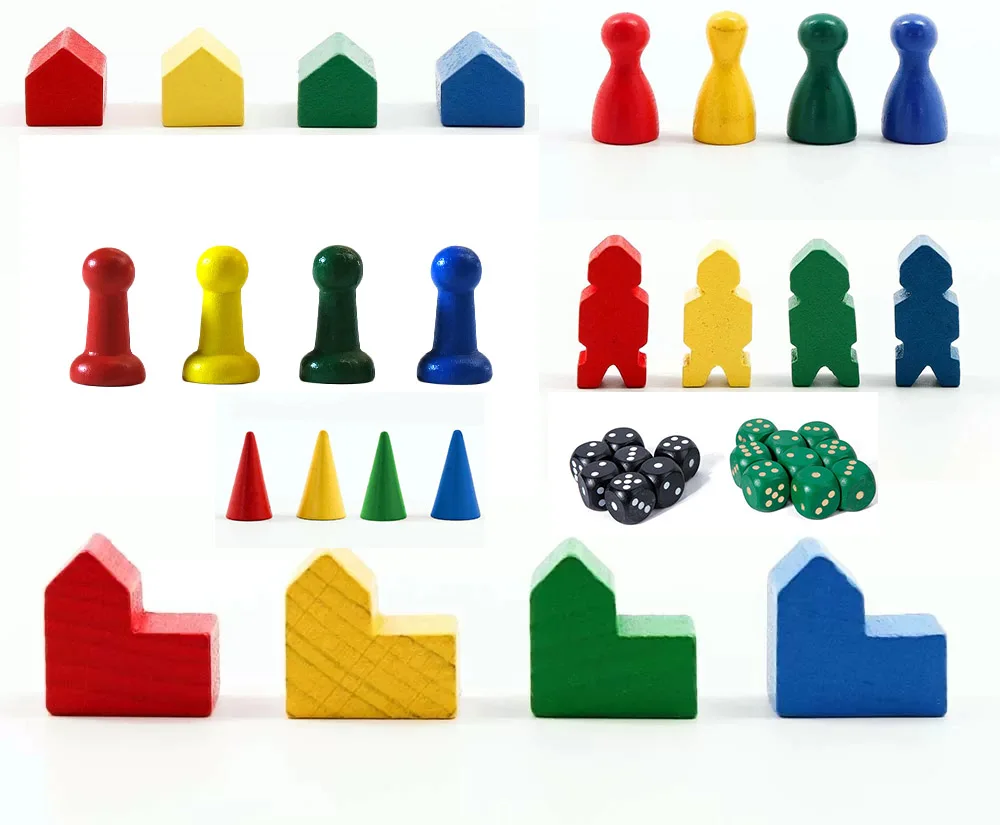 Wooden Meeple Shape Components wooden Crafts Product