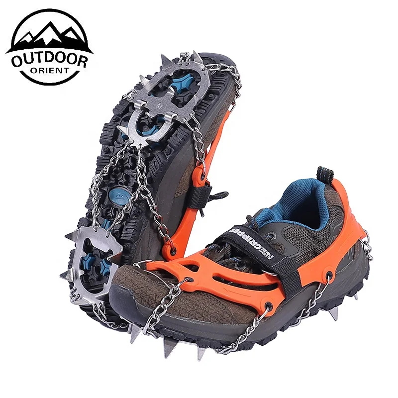 Outdoor Sports Hiking Boots Camping Accessories Sports Shoes Crampons Traction Cleats Mountaineering Anti Slip Ski Crampons