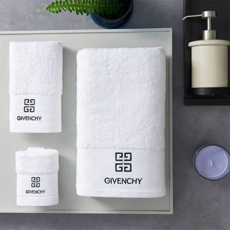 2022 new products customized logo jacquard process five star luxury hotel 100% cotton bath towel for girls