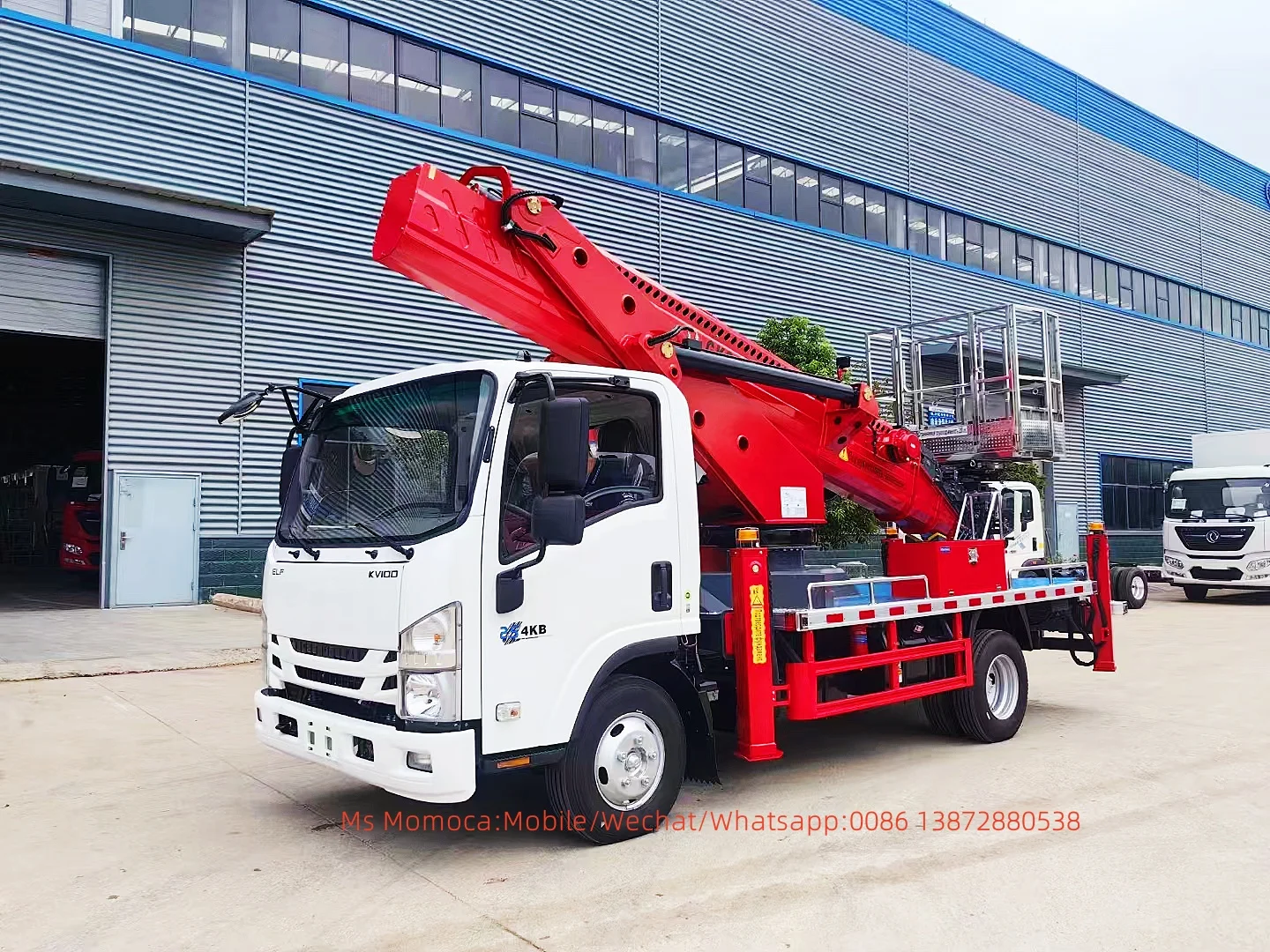 I SUZU  KV100 Telescopic boom truck 30M Telescopic boom aerial work truck with lowest price for sale