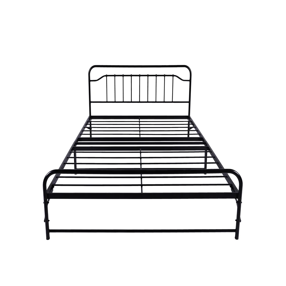 Western style bedroom simple metal folding frame bed