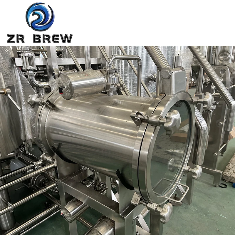 beer fermenter 200l 500l 1000l craft beer brewery copper electrical heating 3-vessel brewhouse equipment