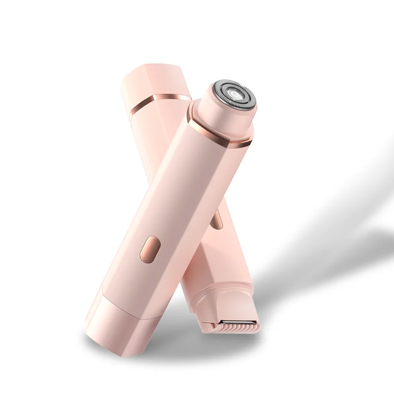 Home use painless double blades washable rechargeable safe scratch free hair remover for whole body