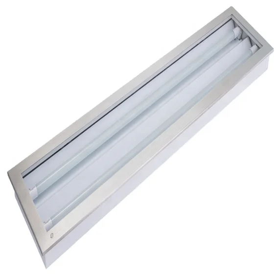 T8 Fluorescent LED Tube Light Fittings for Cleanroom Industrial Lighting