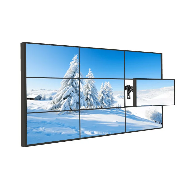 Did 4k Uhd Seamless Splicing Screen Tv Lcd Video Wall Screen With Front Maintenance Bracket