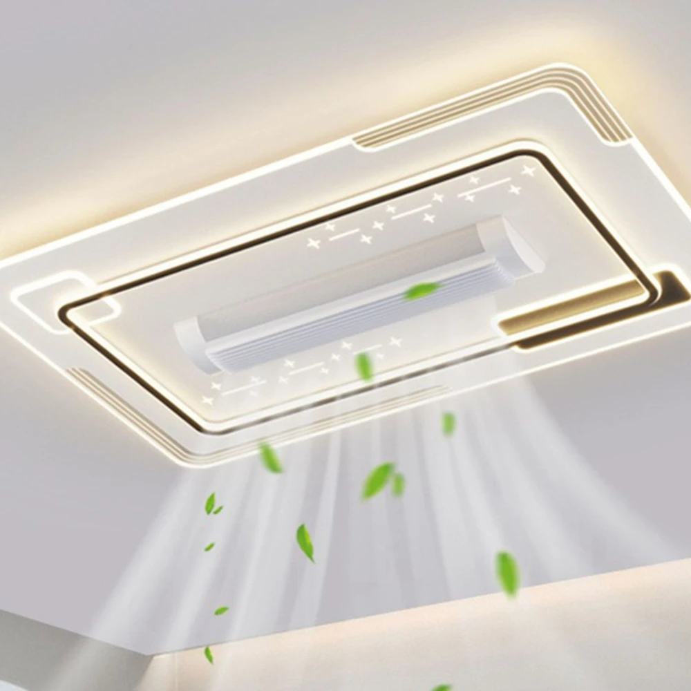 Fourth generation bladeless fan light Big wind swinging fan light Mute ceiling fan lamp