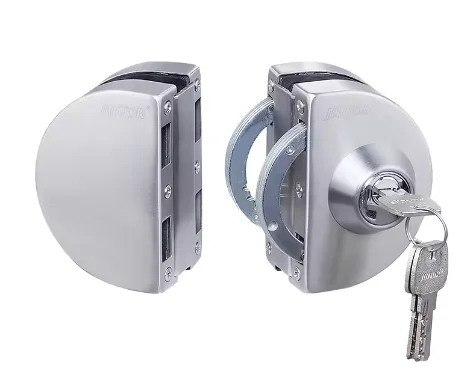 Stainless Steel Electronic Key Lock Remote Control frameless office commercial glass door lock