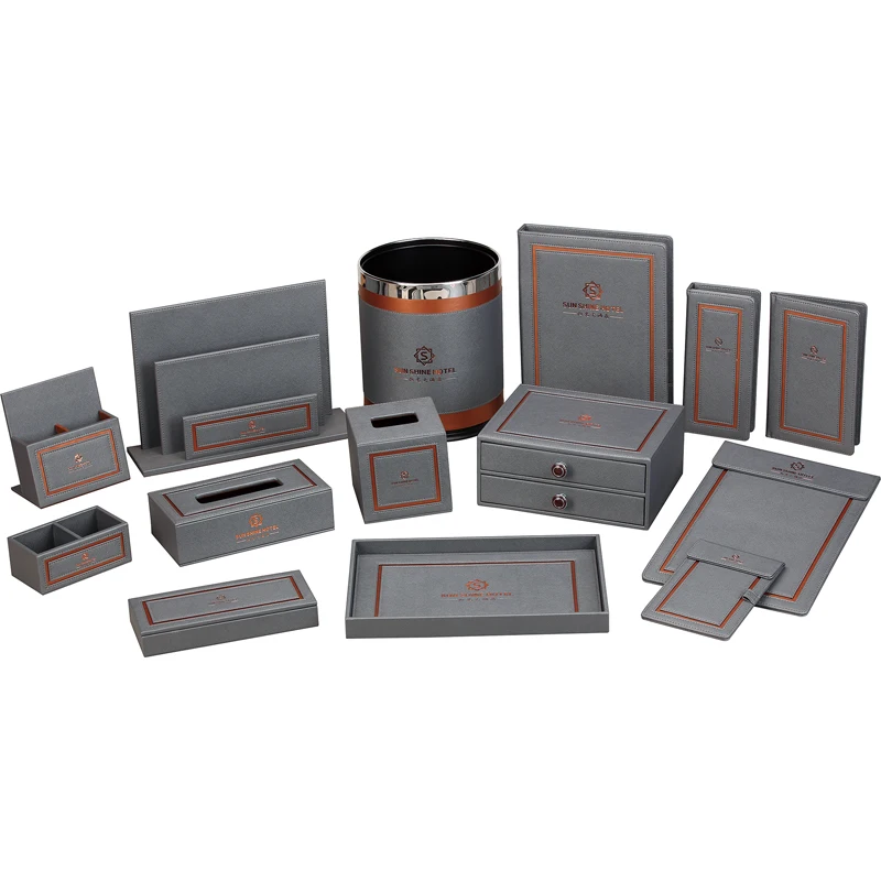 2021 новые роскошные бесплатные samplel гостиничные товары в комнате Производитель кожаных изделий