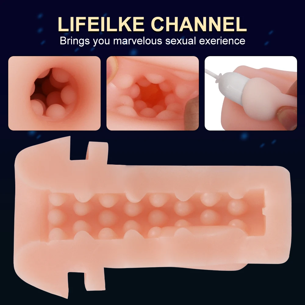 Automatic 10-Vibration Male Masturbator with Voice Feature Adult Sex Toys