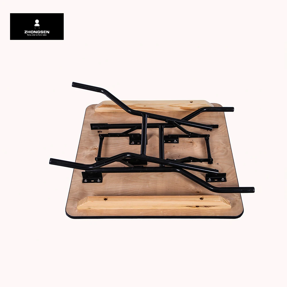 Wholesale Luxury Furniture Hotel Banquet Tables for Wedding Event Party Wooden Square Folding Table