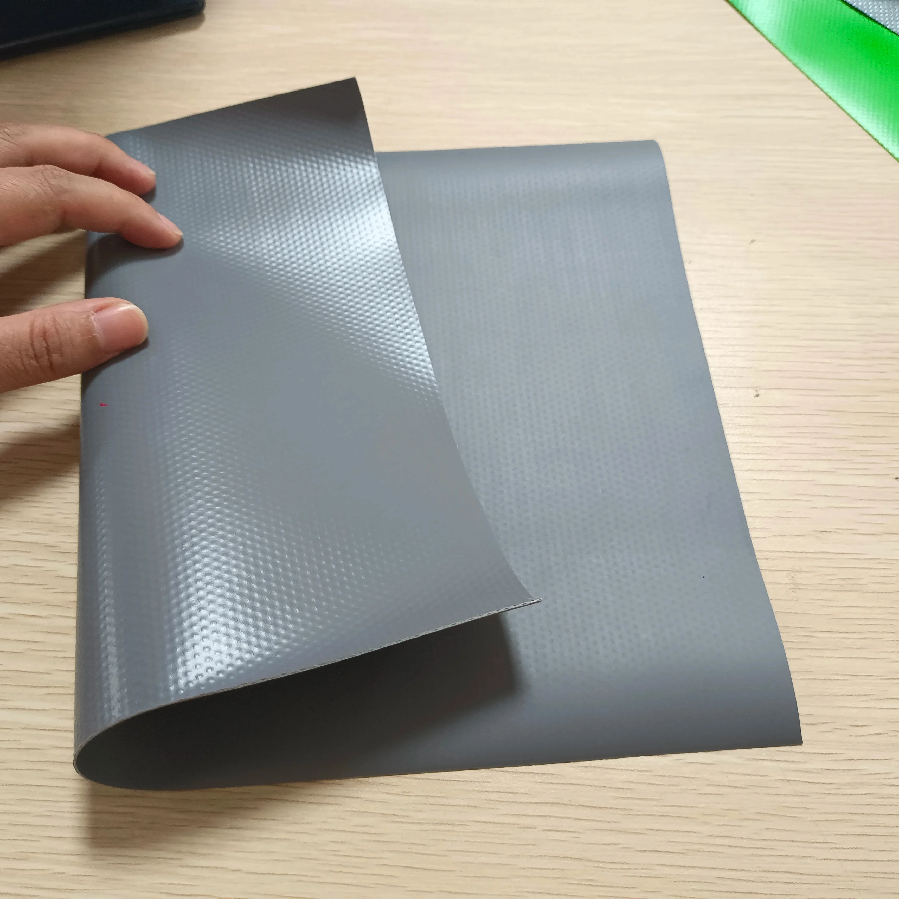 High Quality No Leakage Flexible Deep Grey Color Water Tank Fabric Semi Coated PVC Tarpaulin Waterproof