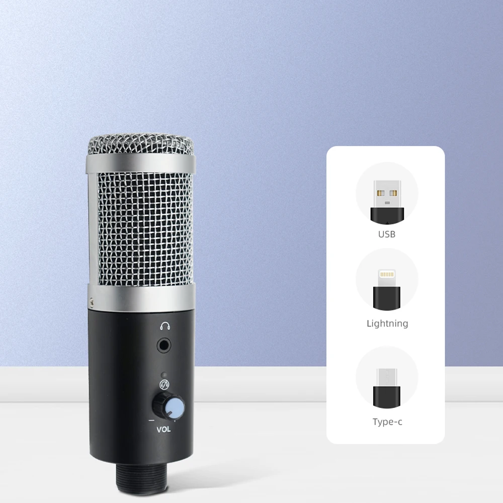 Latest arrival Usb Metal Condensador Usb Live Recording  microphone