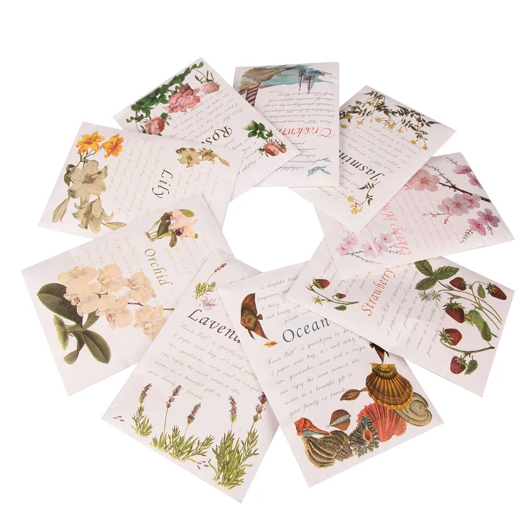 Wholesale Aroma Vermiculite Stone Scented Sachet Home Room Wardrobe Air Freshener Bag Fragrance Envelop Sachet