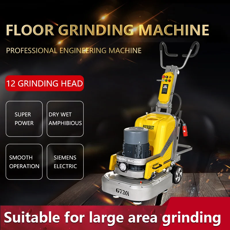 square plate concrete floor grinding polishing machine