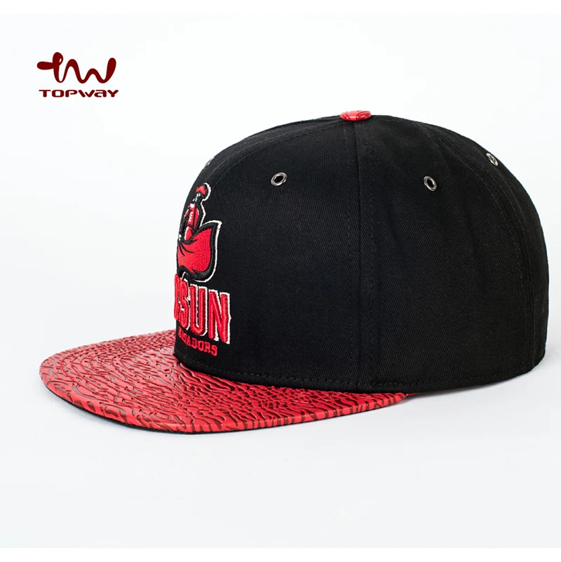 High Quality 6-Panel Flat Bill Brim Snapback Cap Custom Design Hip Hop Embroidery Logo Printed on Quality Velvet Jersey for Men