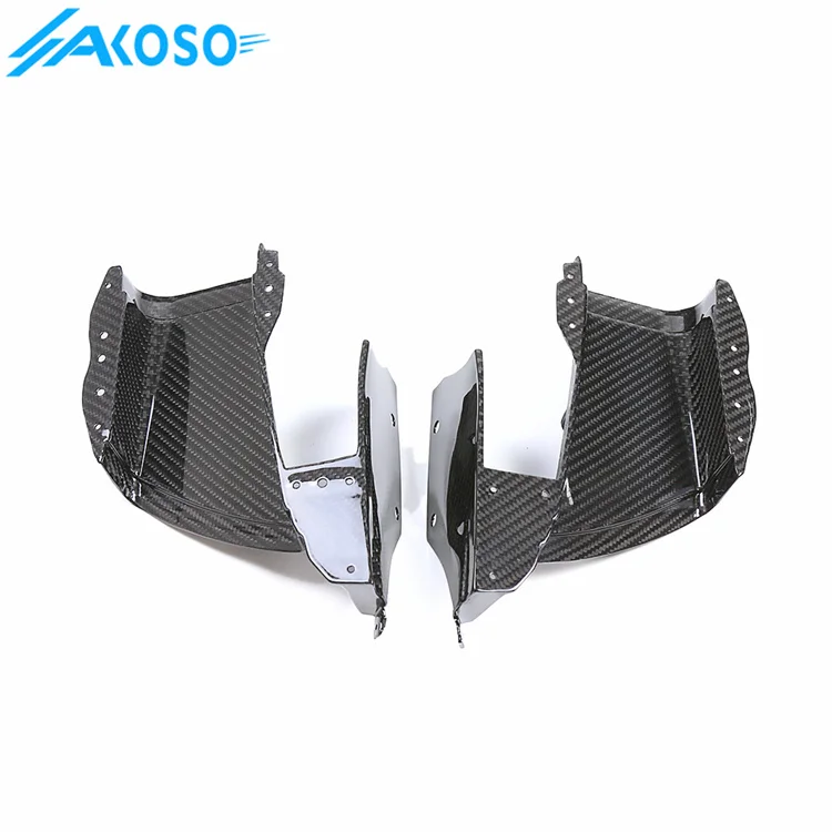 AKOSO 100% 3K Full Dry Carbon Motorcycle Front Carbon Fiber Air Intake Fairing for BMW S1000RR 2019-2022