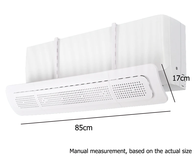 New wall-mounted folding white air conditioner deflector air conditioner windshield adjustable air conditioner cover