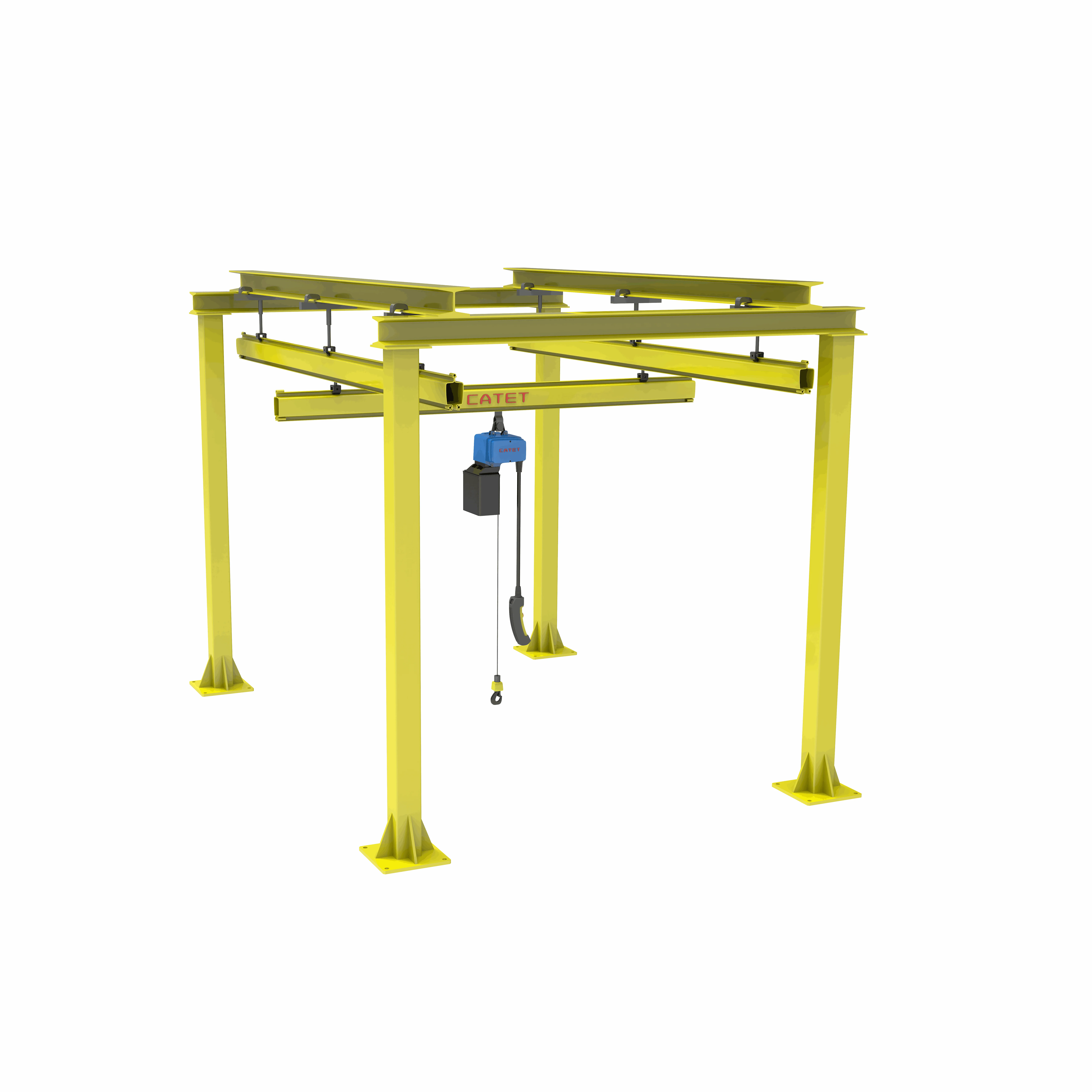 Однобалочный кран с ручным приводом 800 кг, монорельсовый транспортный цех, другие подъемные краны KBK