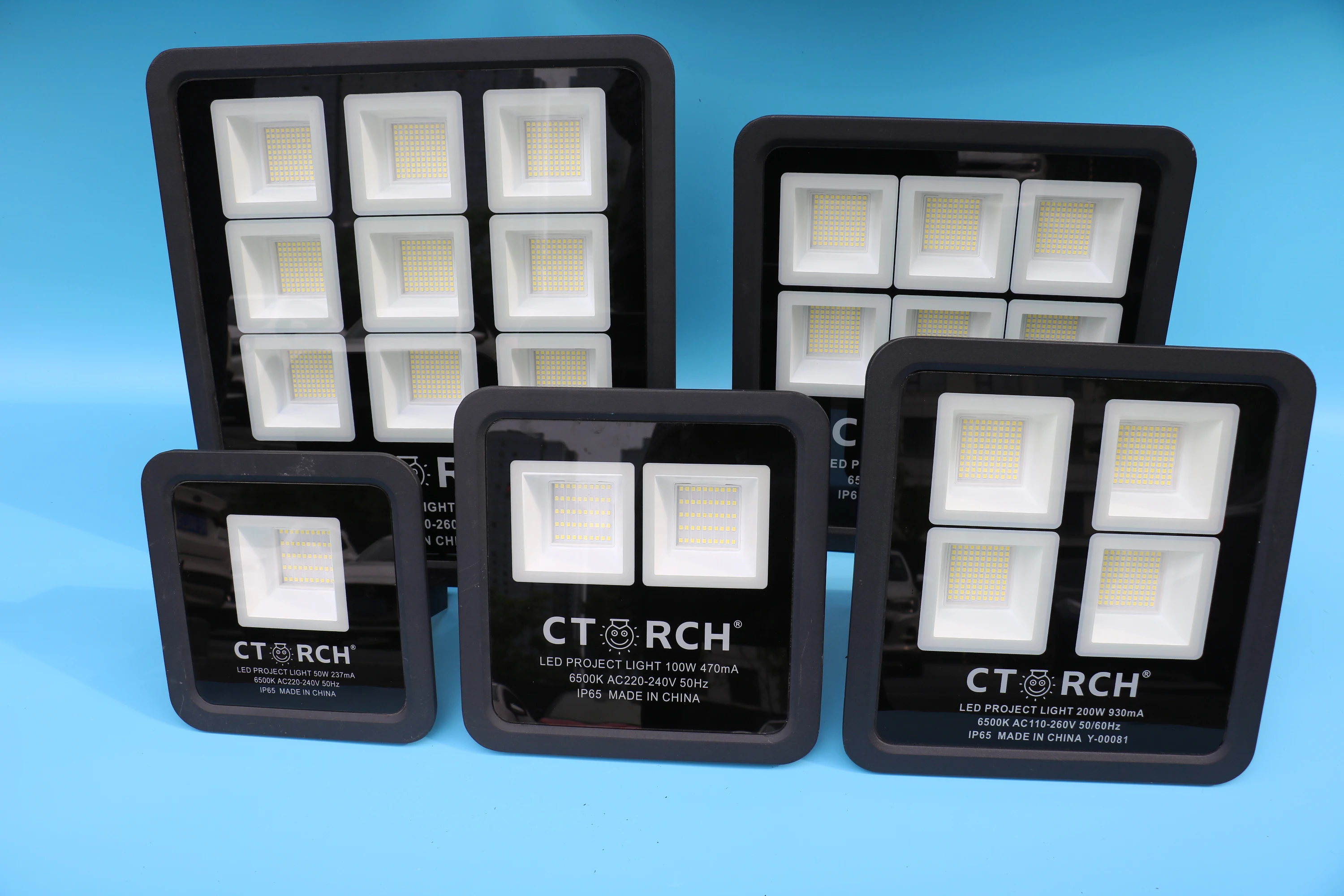 CTORCH LED Non-Glaring 50W 100W 200W 300W 500W Outdoor Waterproof Spotlights IP66 LED Flood Light For Advertising Build