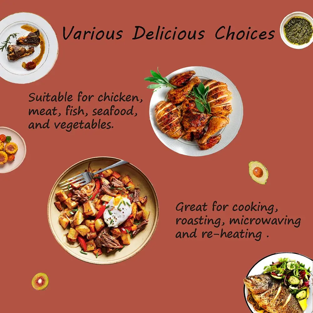 2022 Hot on Amazon food grade custom bread portable none oven bag 2 in 1