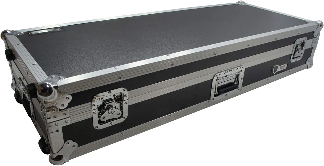 Flight Case ATA Hard Custom Protective Case Compatible with 37/61/76/88 Note Keyboard