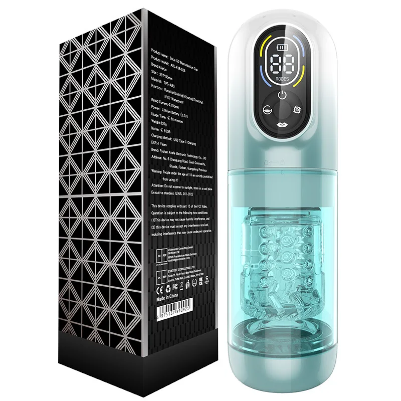 3 IN 1 Thrusting Rotation Male Masturbation Toys Sucking Licking Automatic Man Masturbator Cup Machine Sex Toys