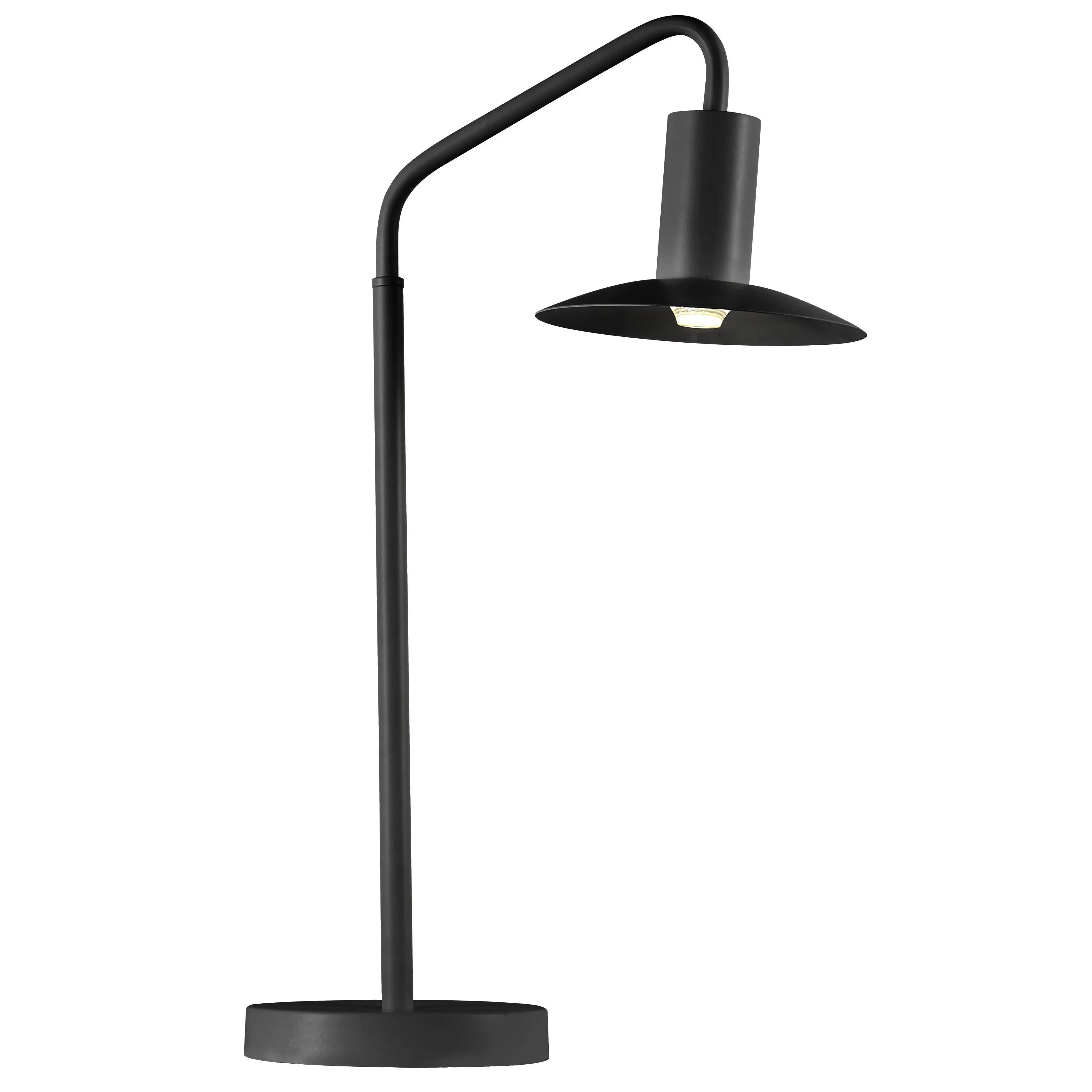 Masivel Minimalist Black LED Table Lamp Nordic Modern Design Metal Desk Lighting Fixtures Electric Home Reading Working