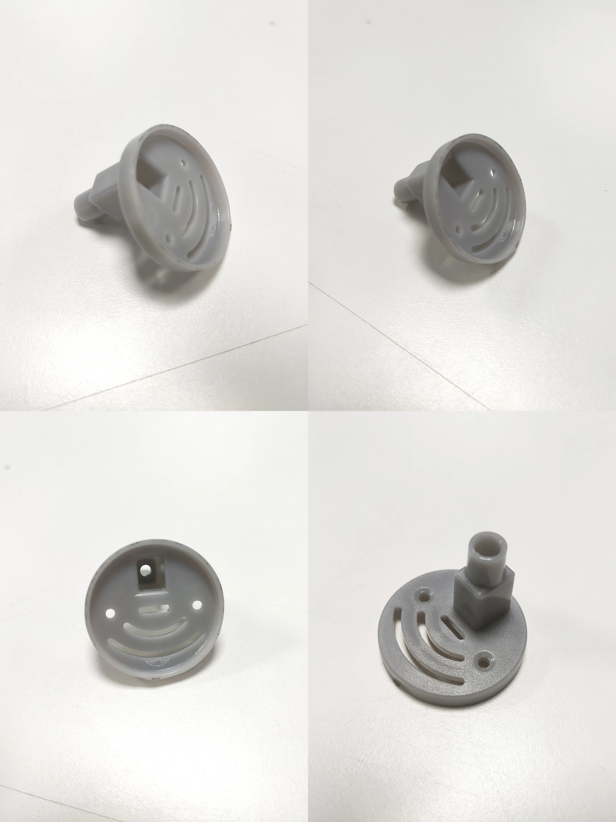 OEM Plastic part customized electrical grey ABS part over-moulding part according drawing design