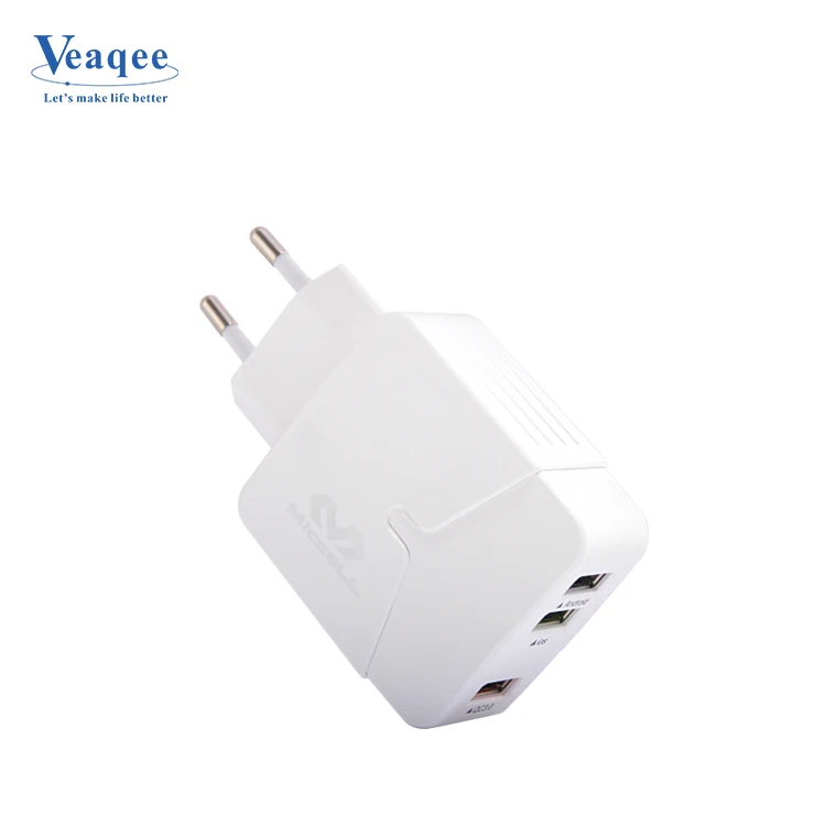  Veaqee 3 порта usb mobail телефон зарядное устройство QC3.0 быстрой