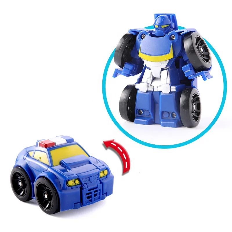 Best Selling Kids Car Transform Robot Toy Wholesale Child Easy Deform China Plastic Deformation Robot Toy Car Factory Supply