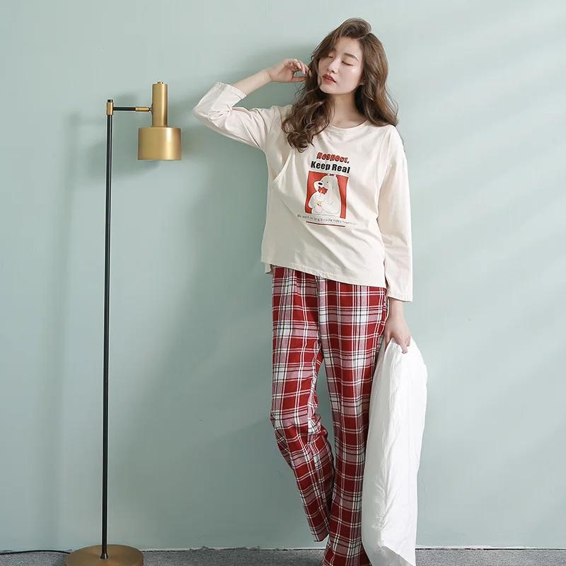 Latest women pajamas ready to ship nursing wear set thin Christmas nursing pajamas for mamas