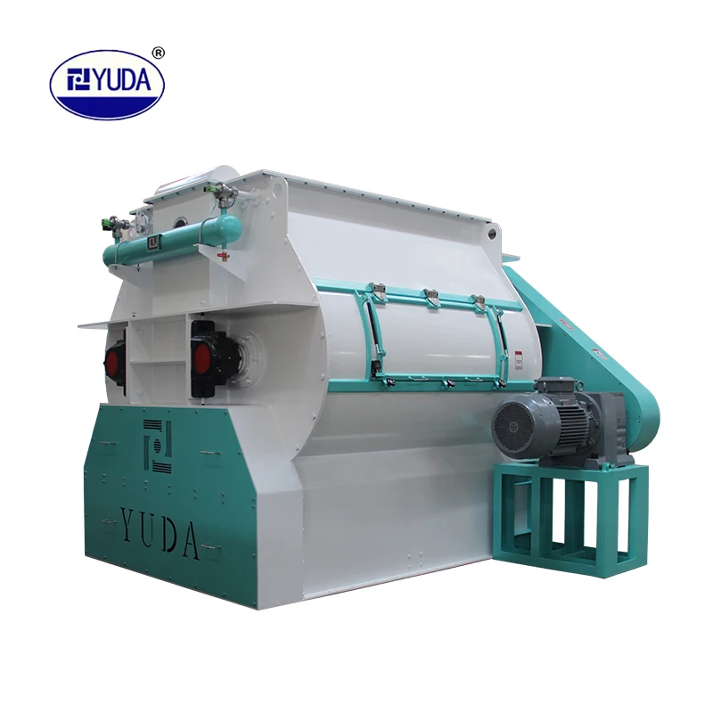 YUDA High Quality Double Shaft Paddle Feed Mixer Feed Additives Plastic Mixer For Poultry Animal Feed