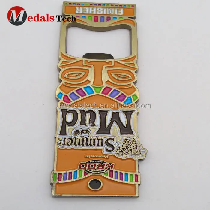 Decorative Creative 3D Metal Refrigerator French Map Fridge Magnet with Bottle Opener