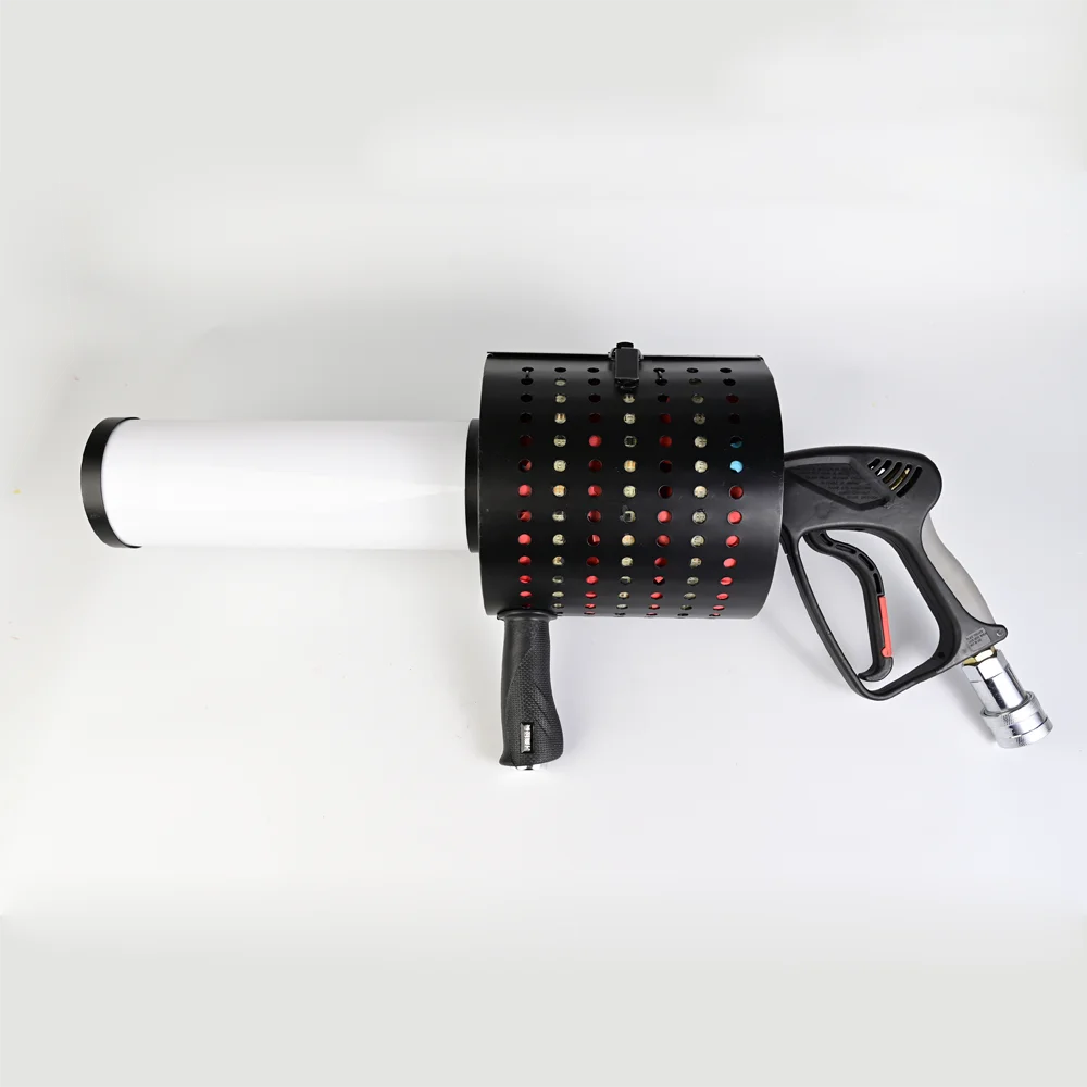 Аппарат с распылителем конфетти электрическая красочная светодиодная машина пушка для вечеринки