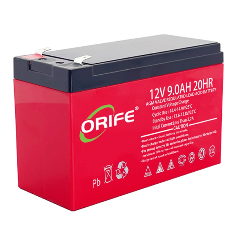 ORIFE custom manufacturer wholesales ups charger sead lead acid 12v 9ah battery